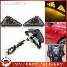 Schwarz 2pcs Motorrad Blinker Licht 2V 9LED Blinkerleuchten Motorrad Blinker