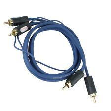 Cinchkabel Stereo blau 80 cm 3-fach geschirmt Auto Car Hifi mit Endstufe Remote