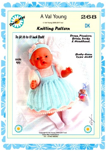 Puppen strickanleitung 268 - strickanleitung, *