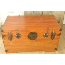 massiv Holz Truhe chinesisch antik Möbel Kampfholz gegen Motten