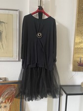 Barbara Speer - Oversize Baumwoll jersey entspannte Tunika Nachtblau Gr. XL