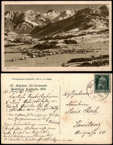 Ansichtskarte sonthofen - sonthofen, io