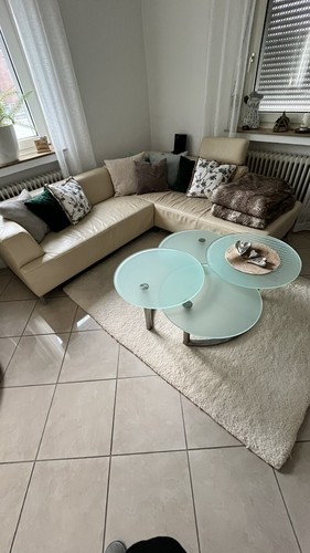 Couchtisch glas chrom vier - couchtisch,