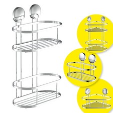 EISL Badregal | Hängeregal | ohne Bohren | Ablagekörbchen | Duschablage 