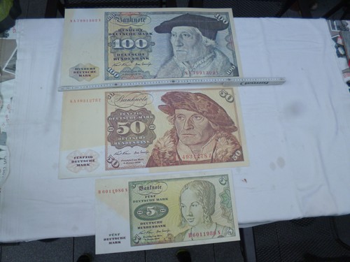 Deutsche mark scheine - deutsche, werbung