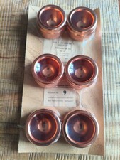 DDR Design Eierbecher kupferfarben Metall Hammerschlag- Design-stapelbar in OVP