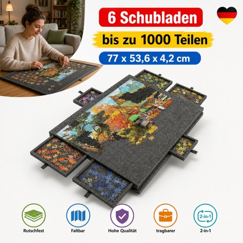Puzzletisch schubladen - puzzletisch,