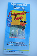 Radwanderkarte Spreewald Lausitz wetterfest GPS-genau + Ausflugsziele, Tipps etc
