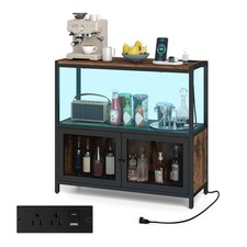 Coffee Bar Cabinet w/LED