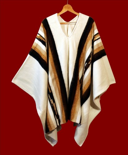 Alpaka poncho beige dick - dick, warm
