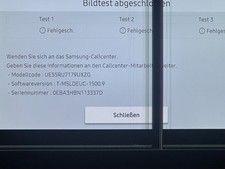 Samsung UE55RU7179 55 Zoll  (4K) UHD LED Smart TV mit Teildefekt