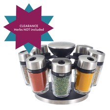 Kräuter- & Gewürzregal Karussell 8 Gläser Cole & Mason drehbar nachfüllbar BB 31.12.23