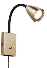 TRIO Wandleuchte Wanda 202670108 Messing matt, GU10, max. 10W