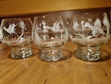 6 Kristallgläser Jagdmotive