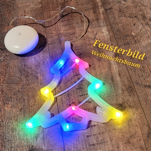Fensterbild weihnachtsbaum led - fensterbild,