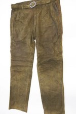 Lange Lederhose grün