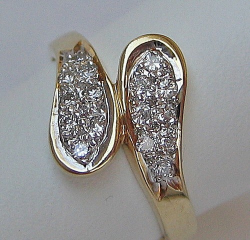 Pretty brillanten aus - 585, 14kt