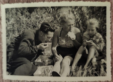 Dame Mann Frau Kind Mädchen Familie Herr Maid Lady Jugend 8,5x6 Original Foto