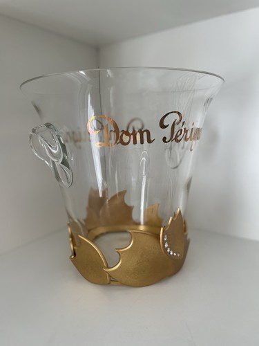 Glas gold champagner kühler - gold,