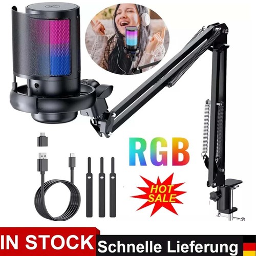 Usb mikrofon set mit boom - mit,