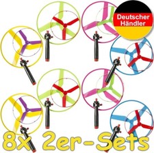 8 FLUGKREISEL Hubschrauber Propeller Spielzeug Kindergeburtstag Kinder Mitgebsel