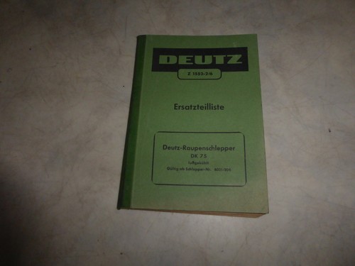 Ersatzteilliste deutz - ersatzteilliste,
