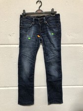 Mavi Damen Jeans, Mavi Olivia, Low-Rise, Straight Leg, Blau, W27 L32