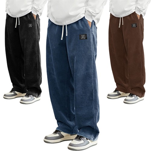 Herren cord sweatpants baggy - cord,
