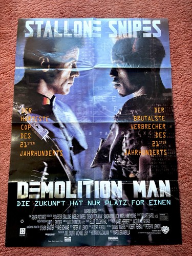 Demolition man kinoplakat - man,