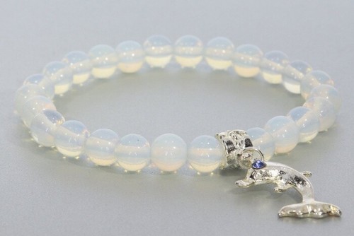 Opal glas kugel - , 8mm