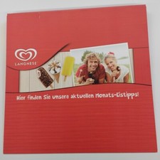 LANGNESE Cornetto Aufsteller Kunden Stopper  Werbetafel Reklame Werbung Schild 
