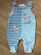 Strampler | Babystrampler | Größe 62 | mint-türkis | Maus+Elefant