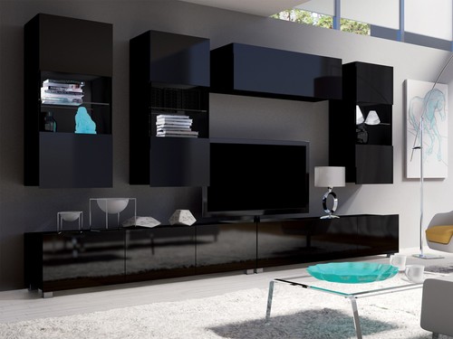 Moderne wohnwand simson - wohnwand, v