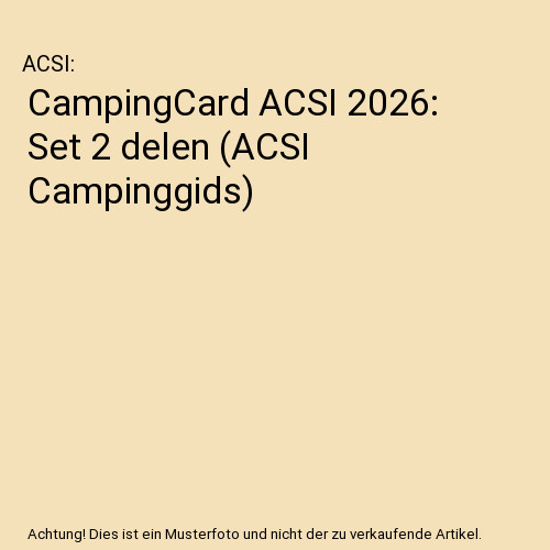 Campingcard acsi 2026 set 2 - set,