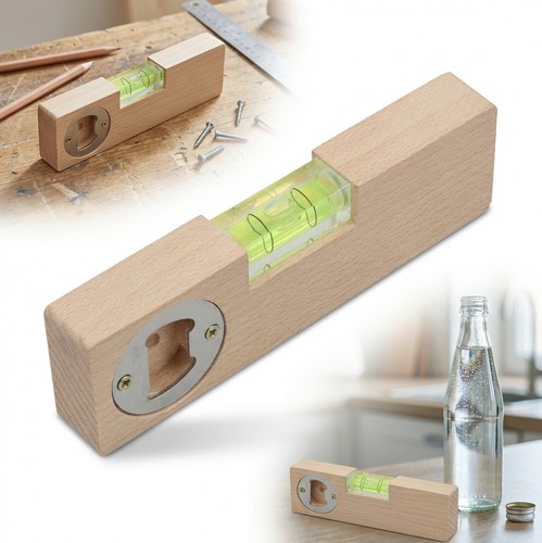 Kleine holz wasserwaage mit - holz-wasserwaage,