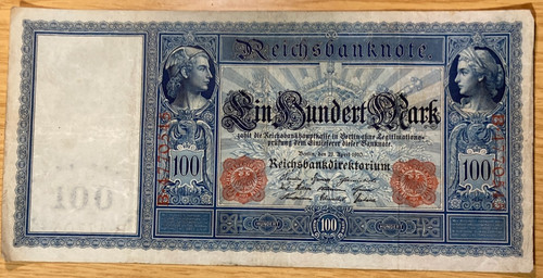 Reichsbanknote 100 mark von - 100,