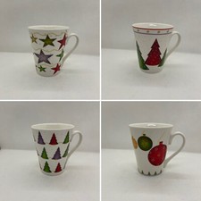 Becher Porzellan Winter Weinhnachten 4 Motive 300ml Kaffeebecher Teetasse