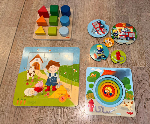 Haba holz rahmenpuzzle set - haba, holz-rahmenpuzzle
