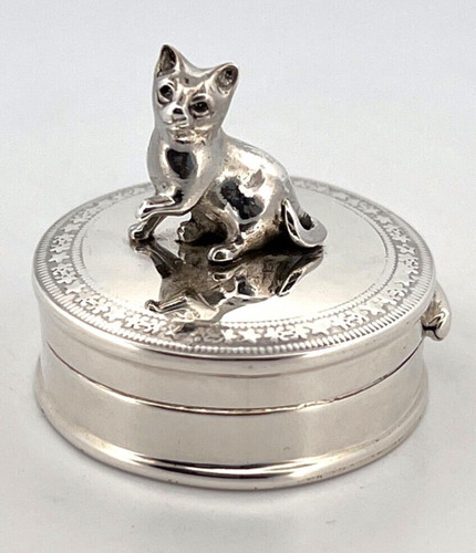 Cat pill box keepsake - cat,