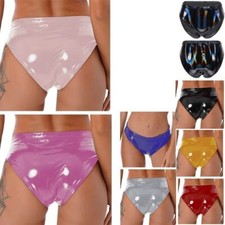 Damen Höschen Basic Slips Beute Unterwäsche Cheeky Strings Heiß Bademode PVC
