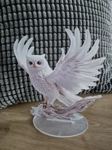 Deko schnee eule kauz flache - kauz,