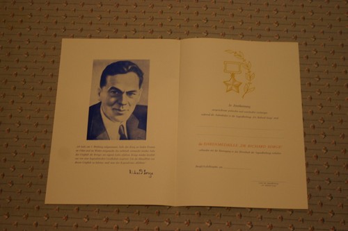 Ehrenmedaille richard sorge - richard,
