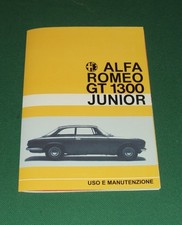 Einsatz und Wartung Alfa Romeo GT 1300 Junior SCALINO use and maintenance
