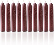 10 Stück Weinrot Siegelwachs