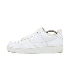 Nike Herren Air Force 1 Low Schuhe Weiß Leder Low-Top Innensohle Sneaker EU 44