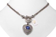 Collier Herz Saphir