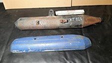 Auspuff : Yamaha XT 125 Hitzeblech und Endtopf exhaust muffler Malaguti S2/90
