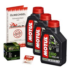 Honda CBR 1000 RR Fireblade (SC59) 08-16, Ölfilter + MOTUL 5100 Öl 10w40, Set