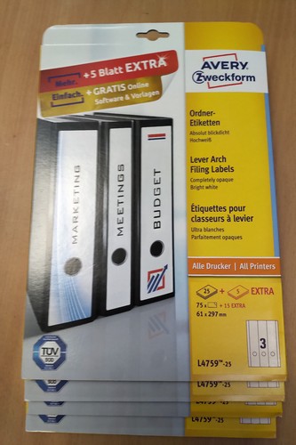 Stück 15 ordner - stück, 75