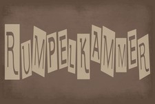 Blechschild 30x40 cm Rumpelkammer braunes Deko Schild Deko Geschenk  Schild